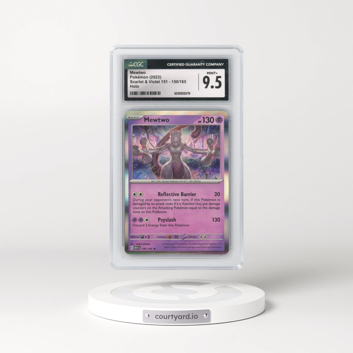 2023 Scarlet & Violet 151 - MEW EN #150/165 Mewtwo - Holo (CGC 9.5 MINT+)