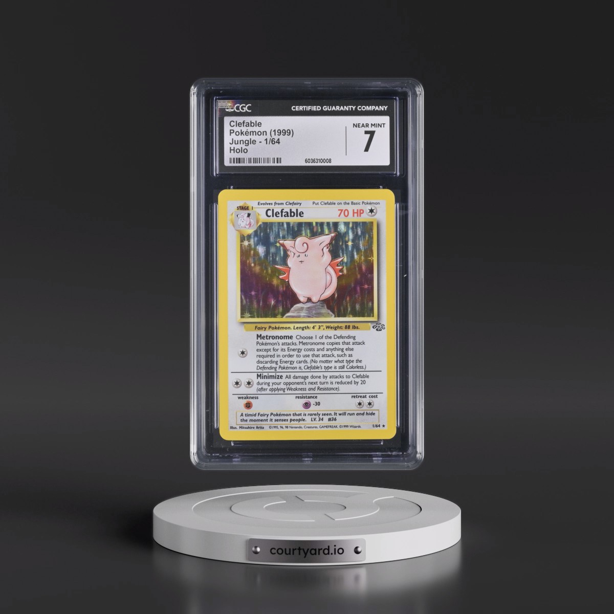 1999 Jungle Clefable - Holo #1/64 CGC 7