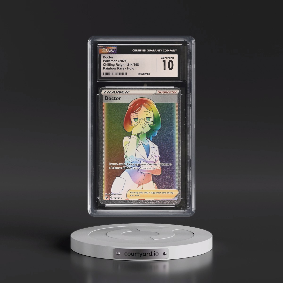 2021 Chilling Reign #214/198 Doctor - Rainbow Holo (CGC 10 GEM MINT)