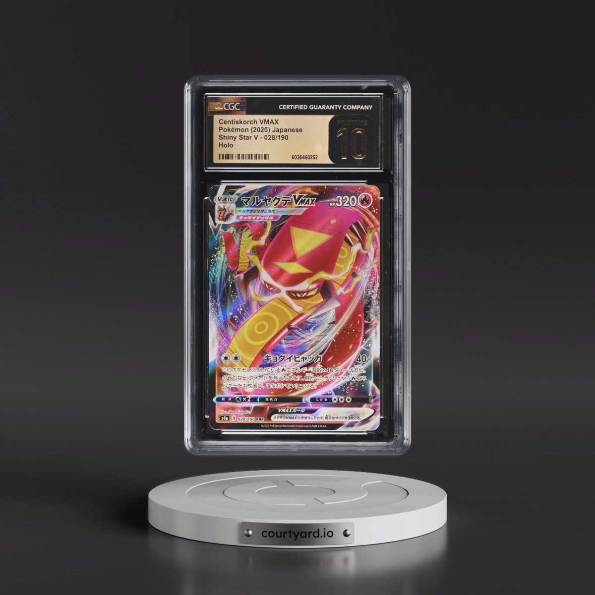 2020 Shiny Star V #028/190 Centiskorch VMAX - Holo (CGC 10 PRISTINE)