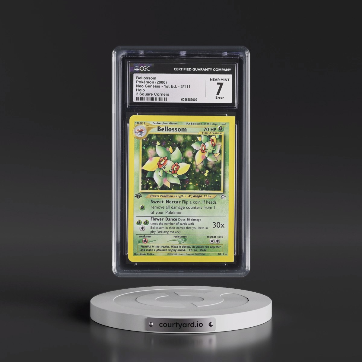 2000 Neo Genesis #3/111 Bellossom - 1st Edition Holo (CGC 7 NM)