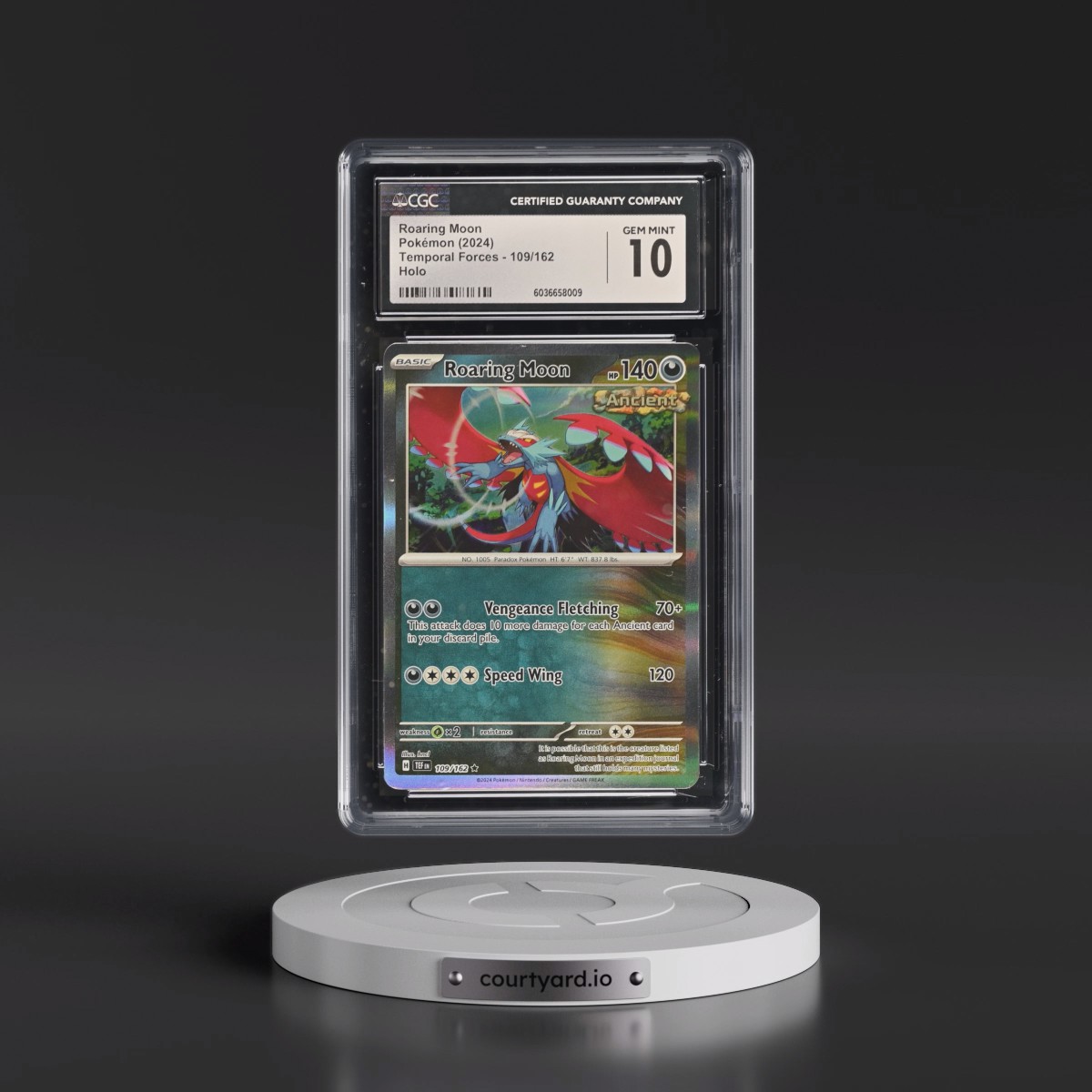 2023 Temporal Forces - TEF EN #109/162 Roaring Moon - Holo (CGC 10 GEM MINT)