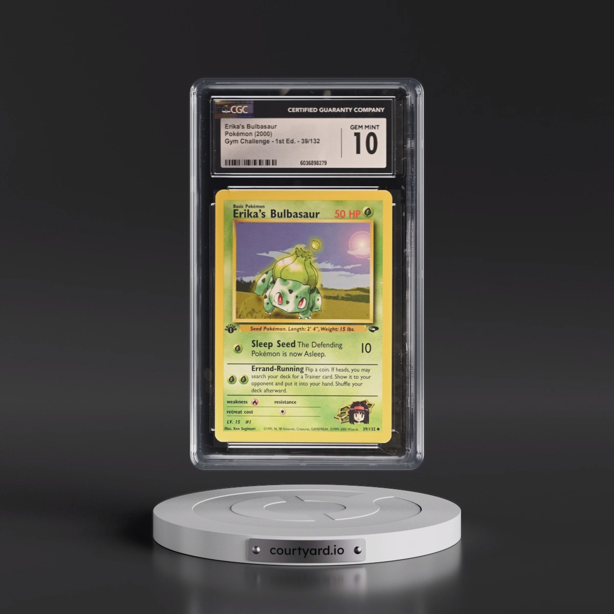 2000 Gym Challenge #39/132 Erika's Bulbasaur - 1st Edition 1st Edition (CGC 10 GEM MINT)