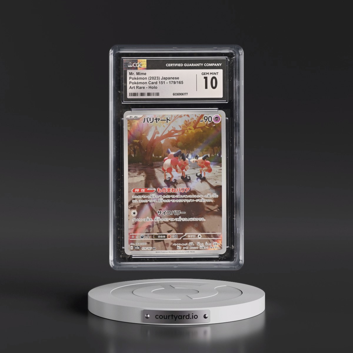 2023 Pokémon Card 151 Mr. Mime - Art Rare Holo #179/165 CGC 10