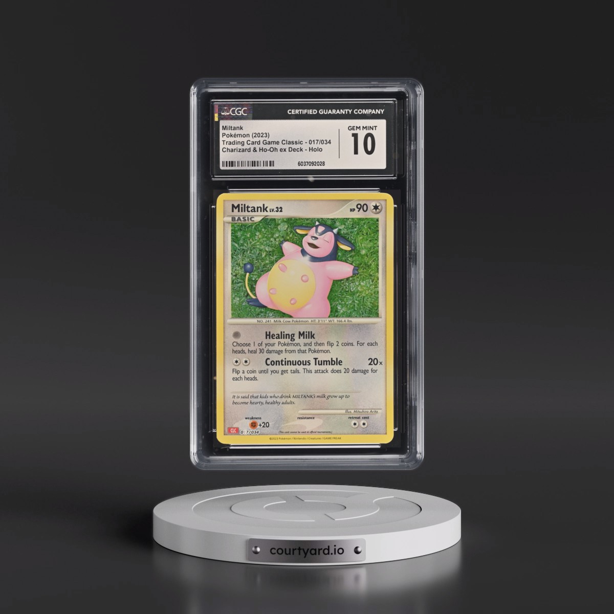 2023 Trading Card Game Classic - CLV, CLC, CLB #017/034 Miltank - Charizard & Ho-Oh ex Deck - CLC Holo (CGC 10 GEM MINT)