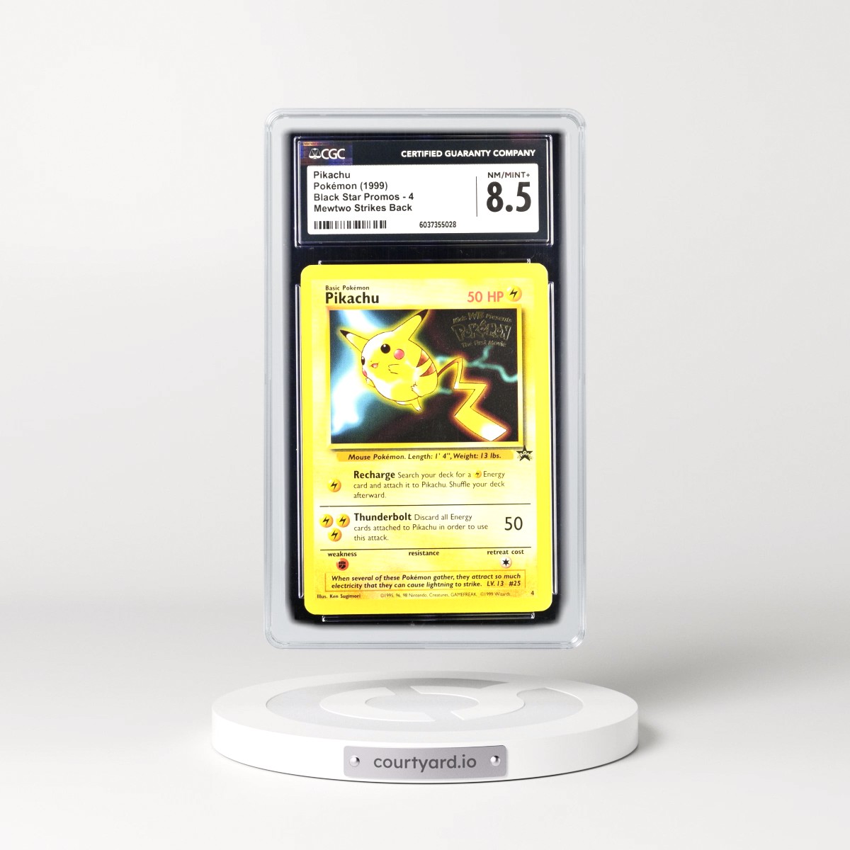 1999 Black Star Promos #4 Pikachu - Mewtwo Strikes Back (CGC 8.5 NM-MT+)