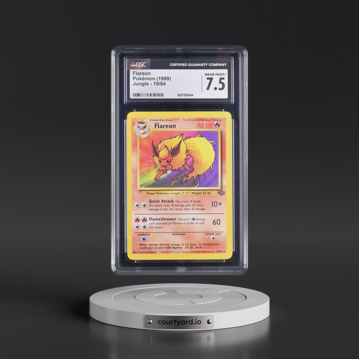 1999 Jungle #19/64 Flareon (CGC 7.5 NM+)