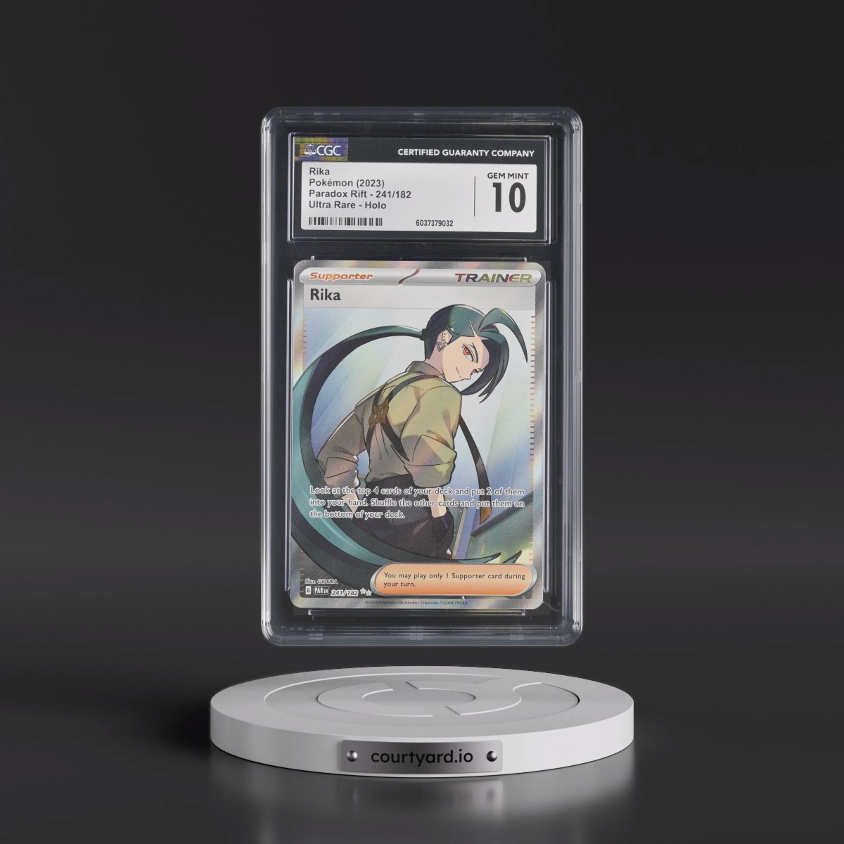 2023 Paradox Rift - PAR EN #241/182 Rika - Ultra Rare Holo (CGC 10 GEM MINT)