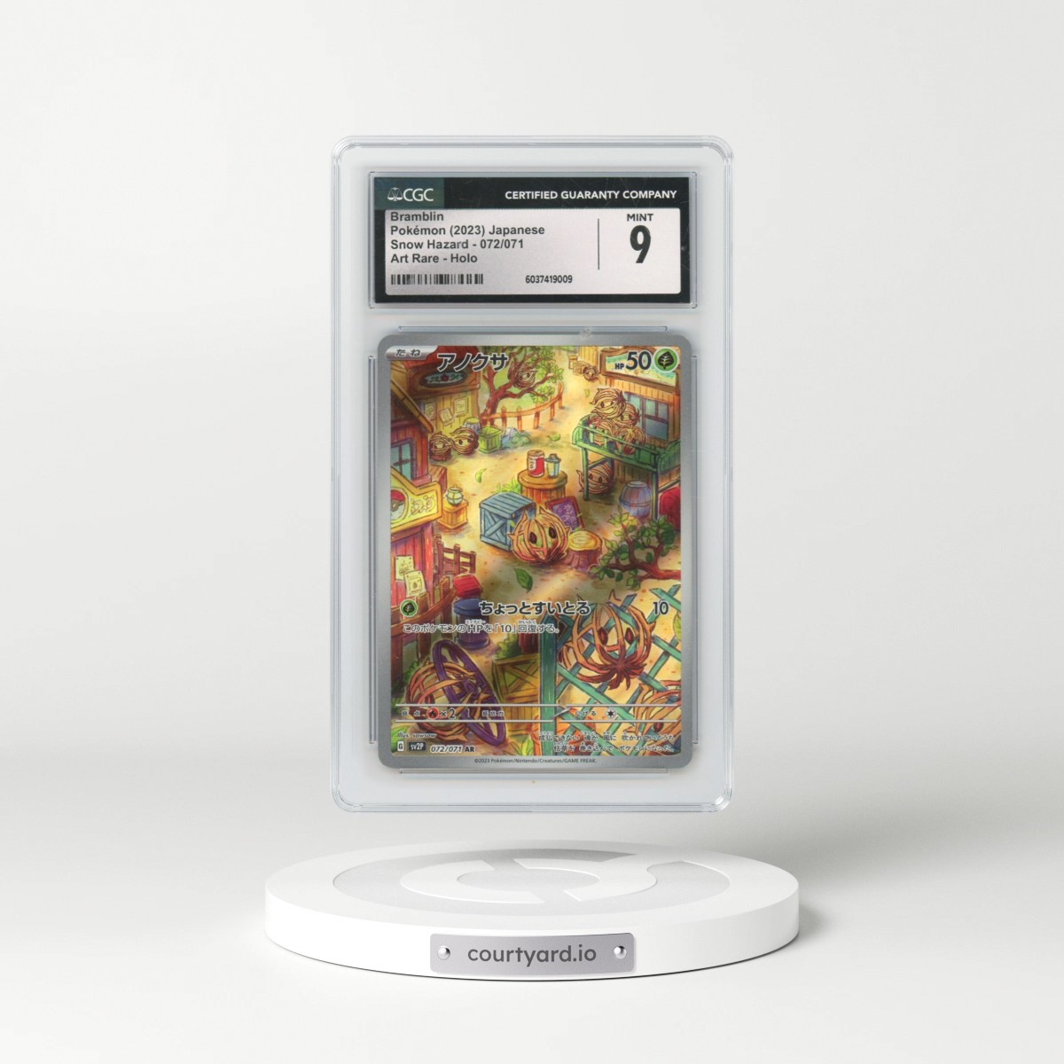 2023 Snow Hazard #072/071 Bramblin - Art Rare Holo (CGC 9 MINT)