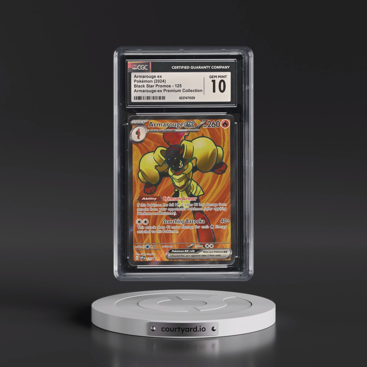 2023 Black Star Promos - Scarlet & Violet SVP EN #125 Armarouge ex - Armarouge-ex Premium Collection (CGC 10 GEM MINT)