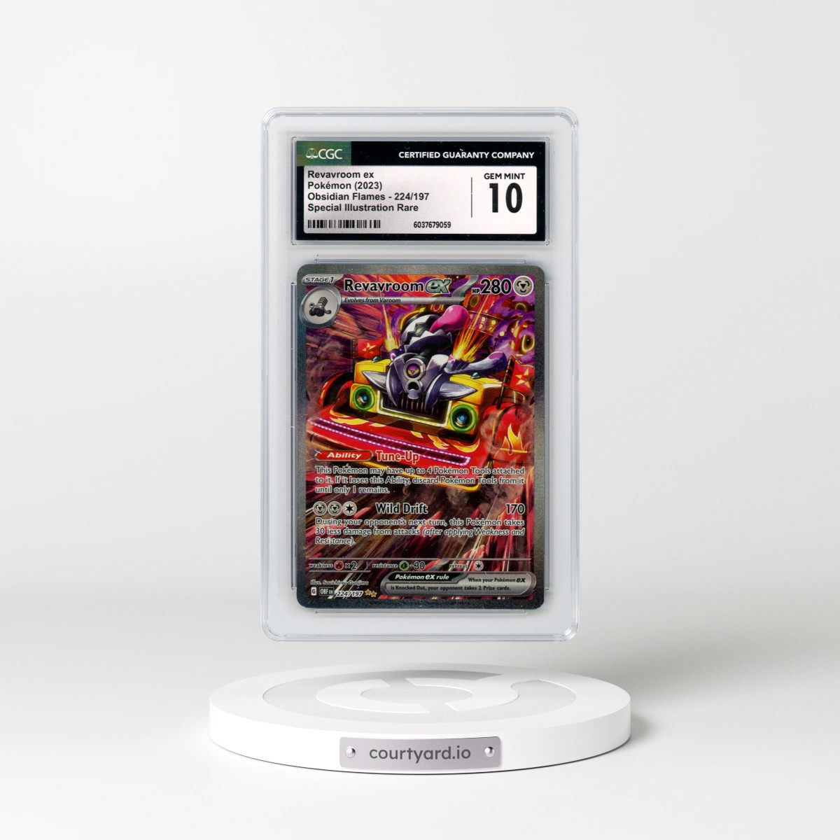 2023 Pokémon Obf EN-Obsidian Flames #224 Revavroom EX - Holo Special Illustration Rare (CGC 10 GEM MINT)
