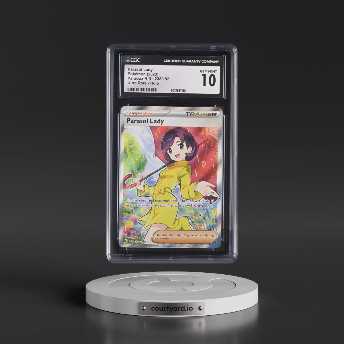 2023 Paradox Rift - PAR EN #238/182 Parasol Lady - Ultra Rare Holo (CGC 10 GEM MINT)