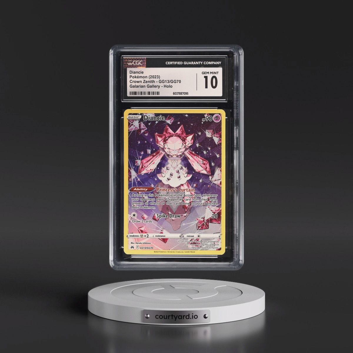 2023 Crown Zenith #GG13/GG70 Diancie - Galarian Gallery Holo (CGC 10 GEM MINT)