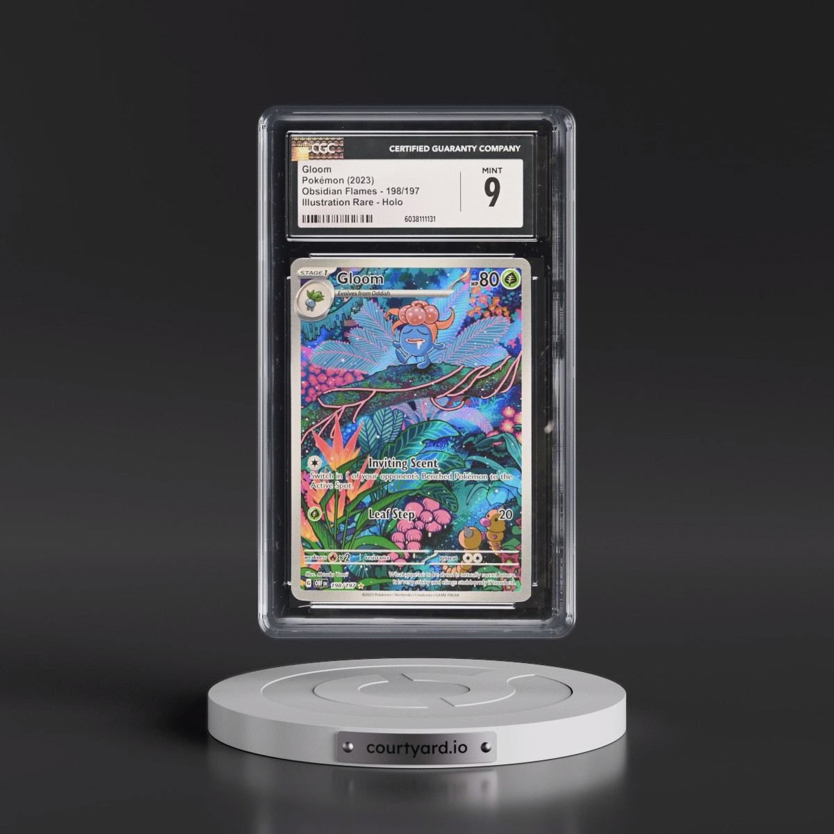 2023 Obsidian Flames - OBF EN #198/197 Gloom - Illustration Rare Holo (CGC 9 MINT)