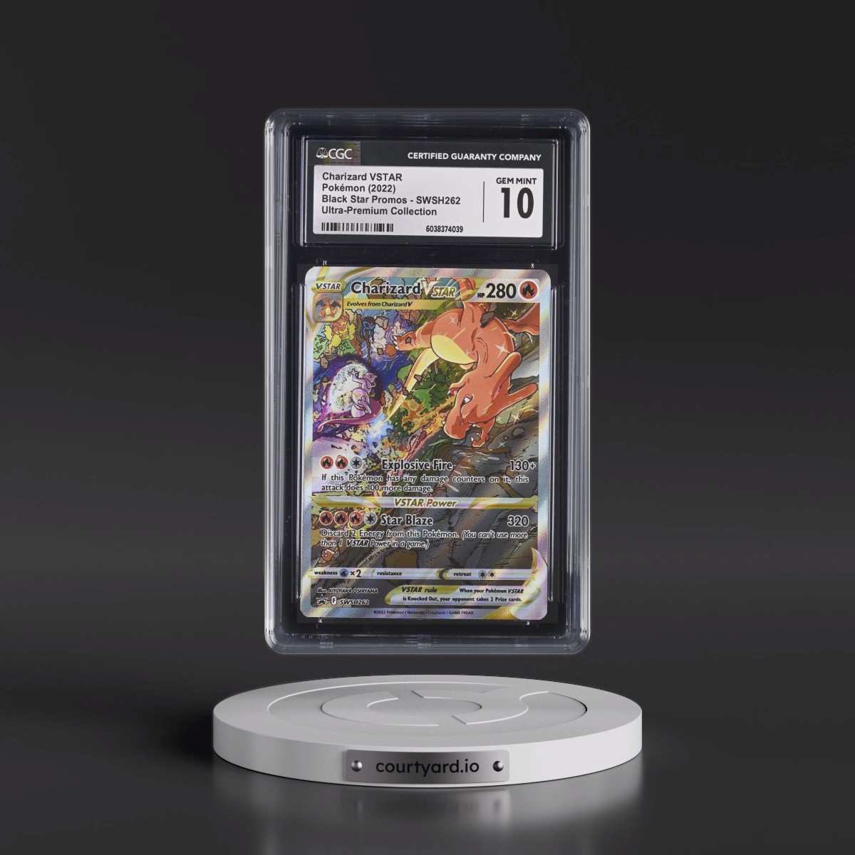 2017 Black Star Promos - Sword & Shield #SWSH262 Charizard VSTAR - Ultra-Premium Collection (Holo) (CGC 10 GEM MINT)