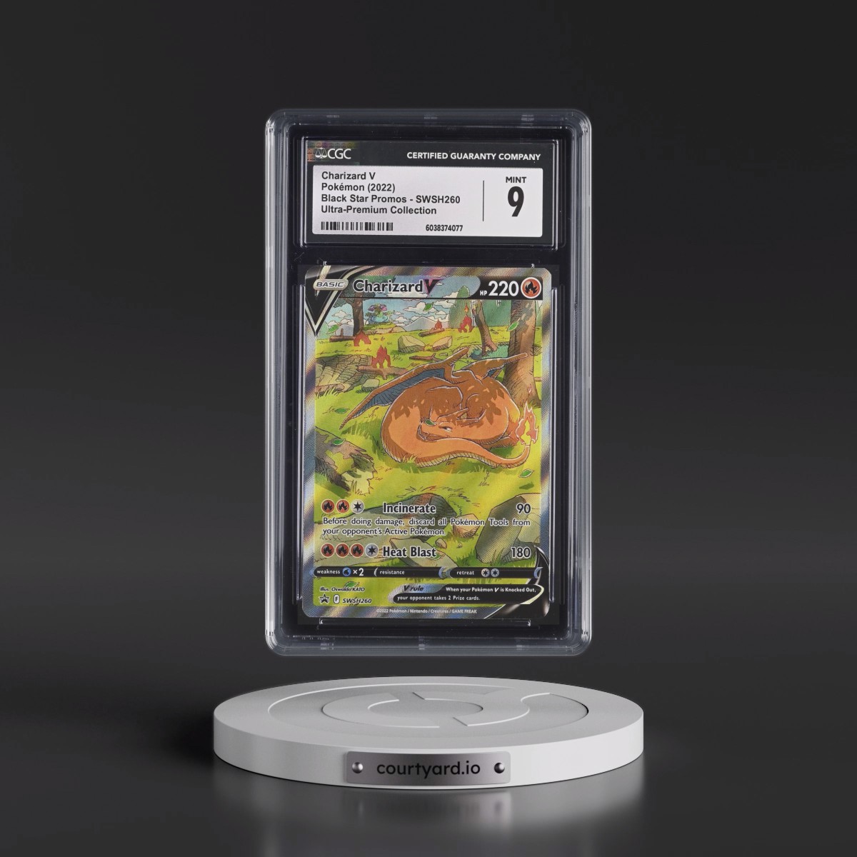 2017 Black Star Promos - Sword & Shield #SWSH260 Charizard V - Ultra-Premium Collection (Holo) (CGC 9 MINT)