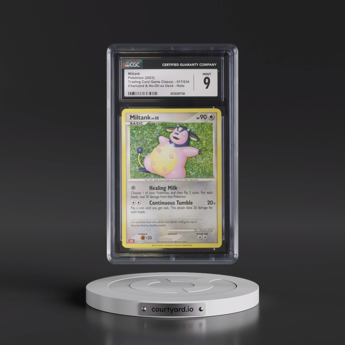 2023 Trading Card Game Classic - CLV, CLC, CLB #017/034 Miltank - Charizard & Ho-Oh ex Deck - CLC Holo (CGC 9 MINT)