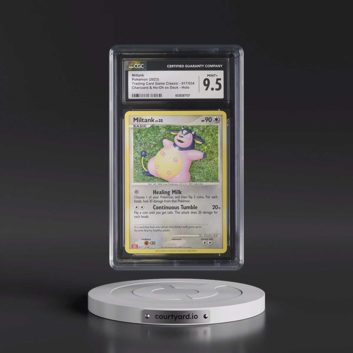 2023 Trading Card Game Classic - CLV, CLC, CLB #017/034 Miltank - Charizard & Ho-Oh ex Deck - CLC Holo (CGC 9.5 MINT+)
