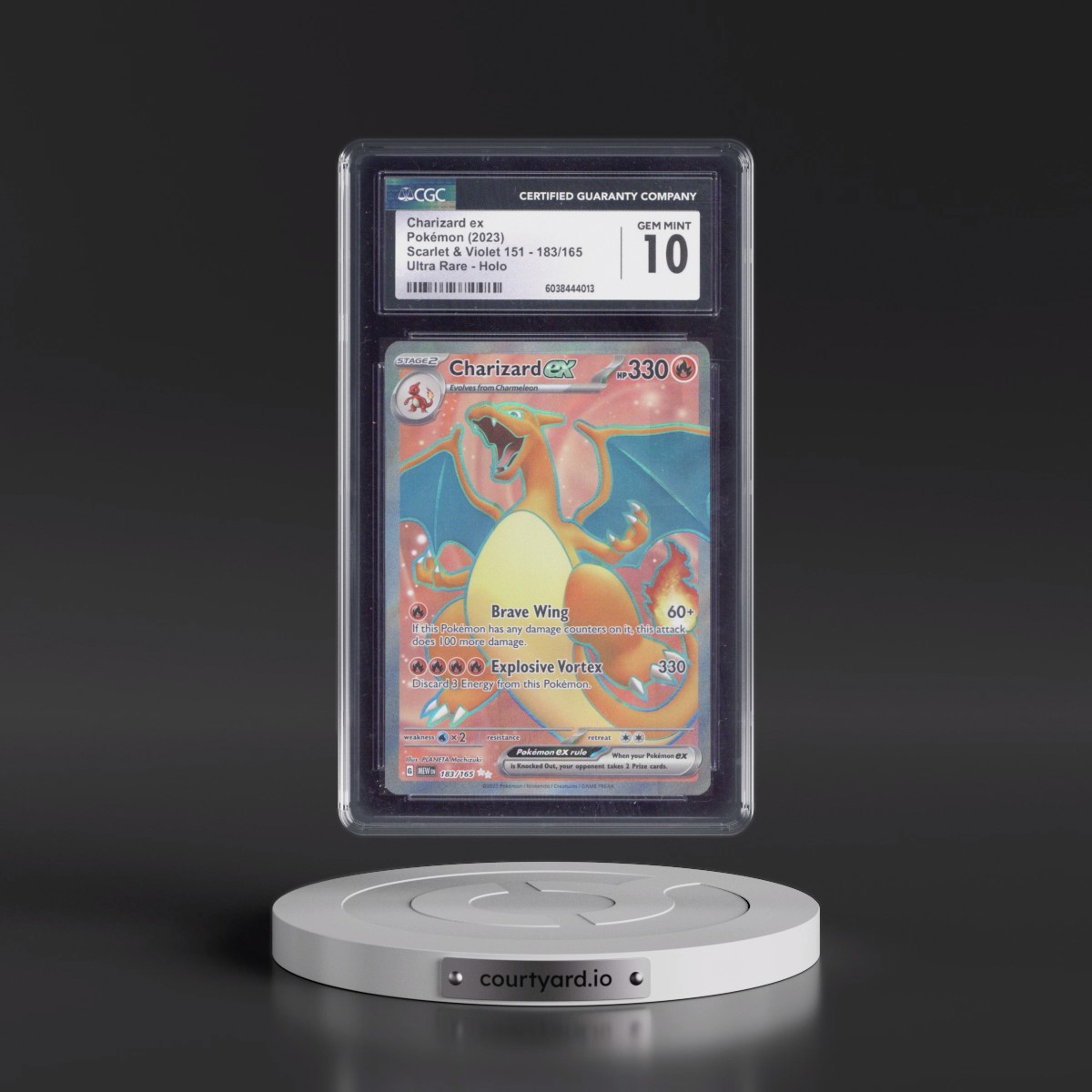 2023 Scarlet & Violet 151 - MEW EN #183/165 Charizard ex - Ultra Rare Holo (CGC 10 GEM MINT)