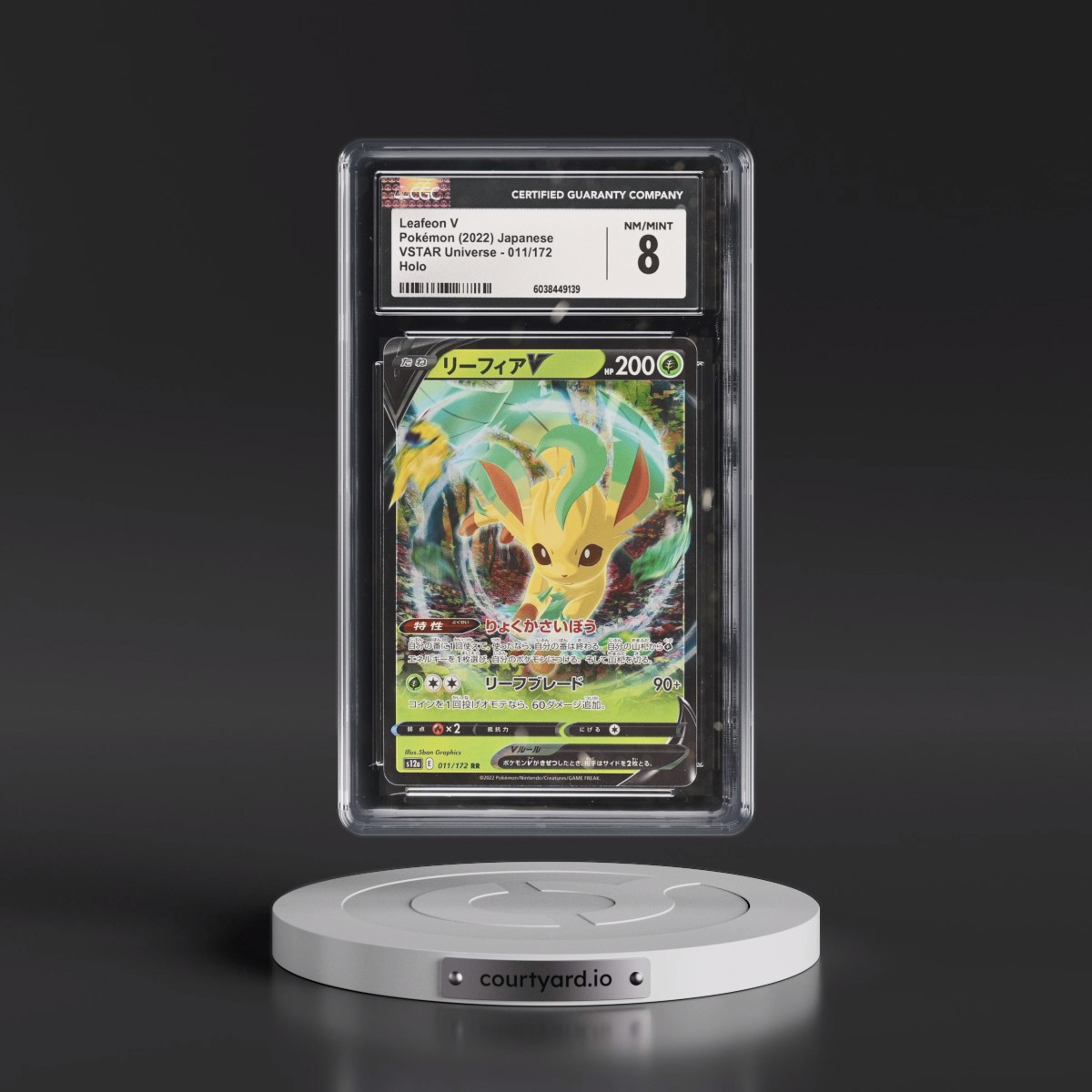 2022 VSTAR Universe #011/172 Leafeon V - Holo (CGC 8 NM-MT)