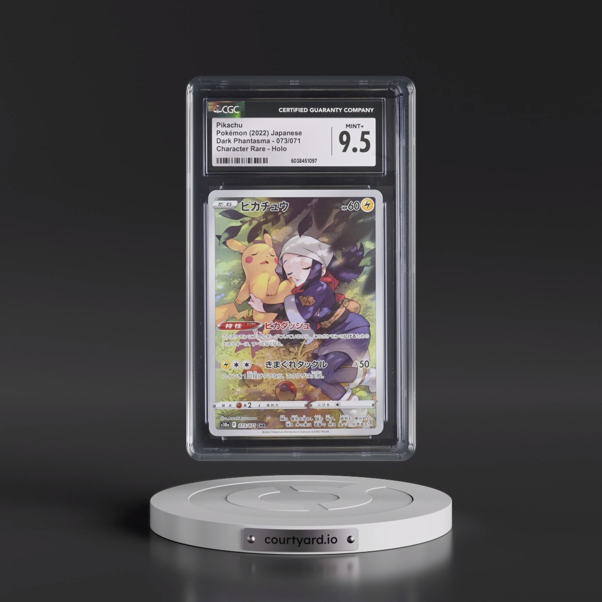 2021 Dark Phantasma #073/071 Pikachu - Character Rare Holo (CGC 9.5 MINT+)