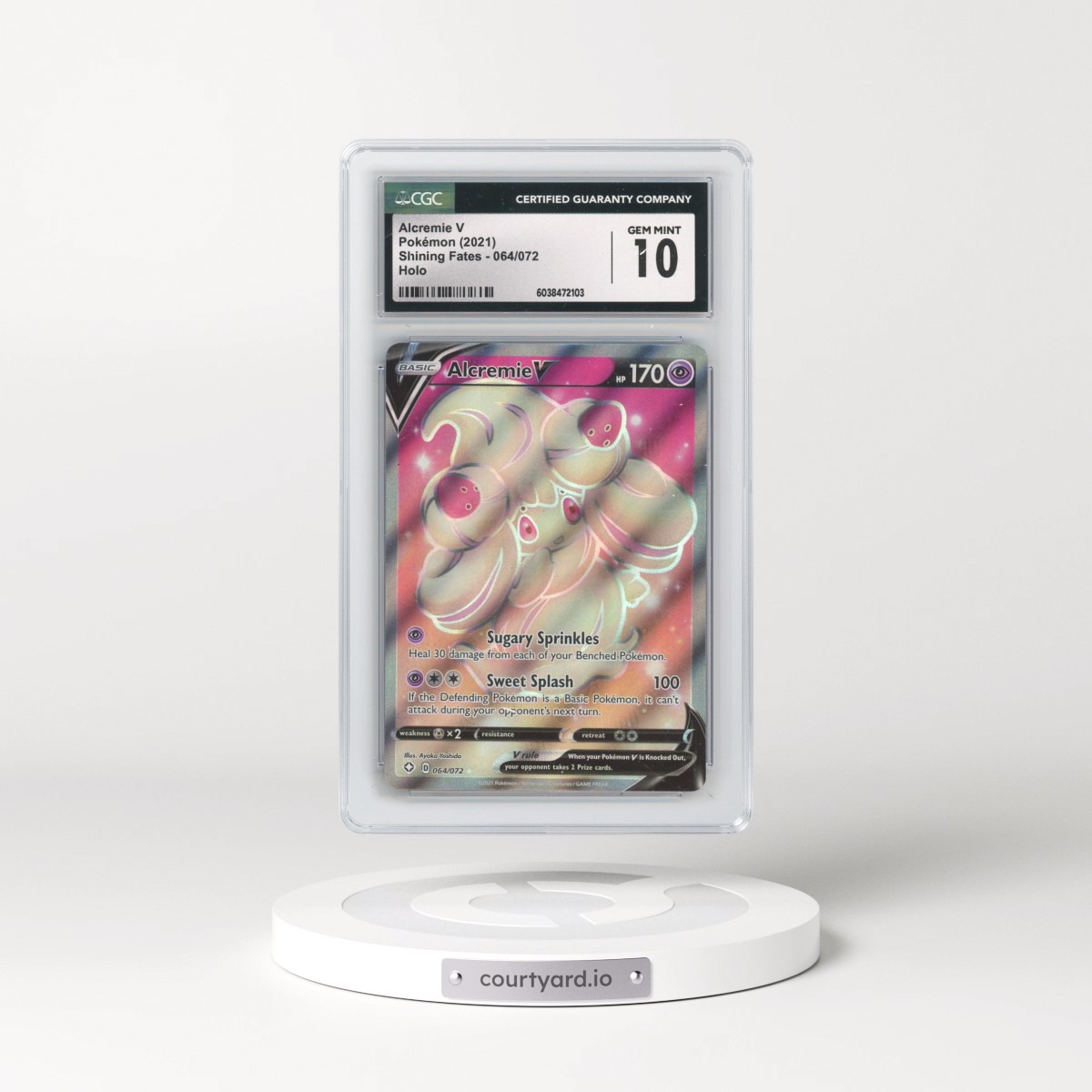 2021 Shining Fates #064/072 Alcremie V - Holo (CGC 10 GEM MINT)
