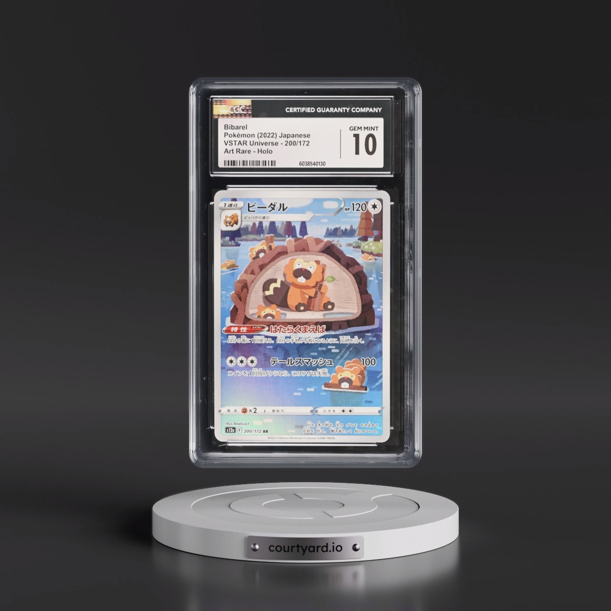 2022 VSTAR Universe #200/172 Bibarel - Art Rare Holo (CGC 10 GEM MINT)
