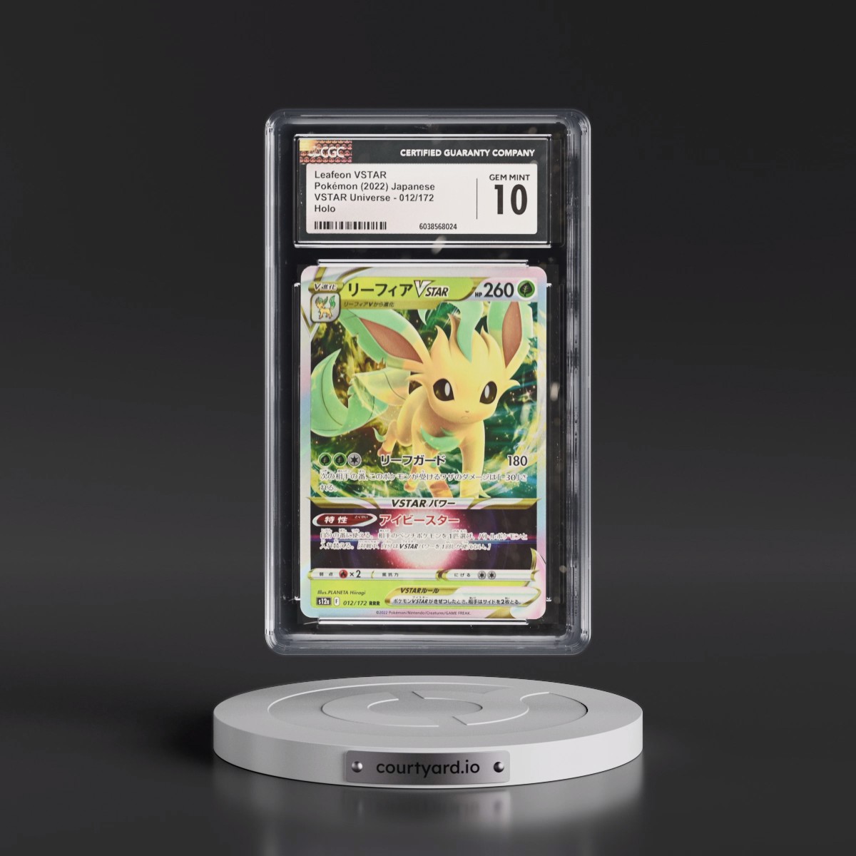 2022 VSTAR Universe #012/172 Leafeon VSTAR - Holo (CGC 10 GEM MINT)