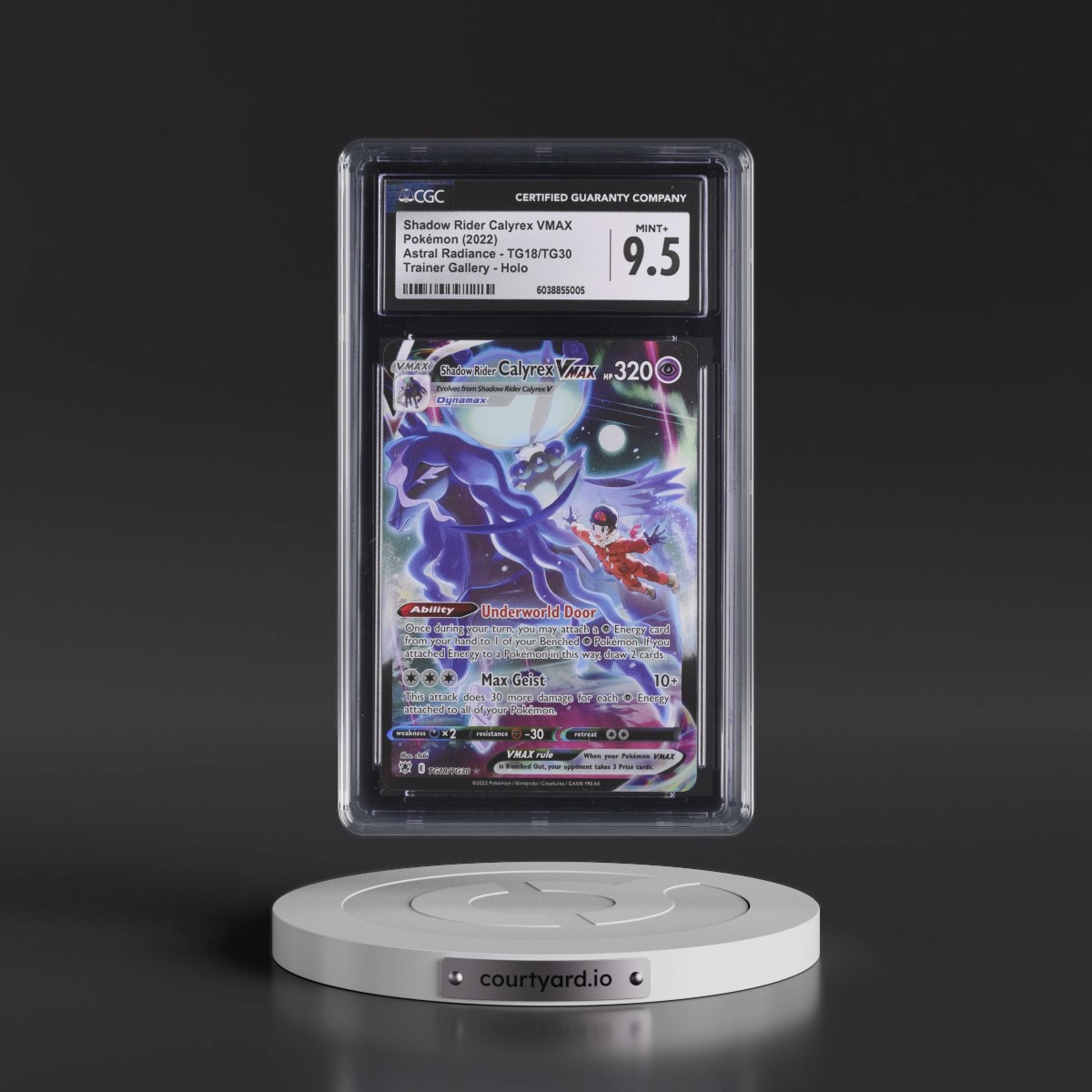 Astral Radiance #TG18/TG30 Shadow Rider Calyrex VMAX - Trainer Gallery Holo (CGC 9.5 MINT+)