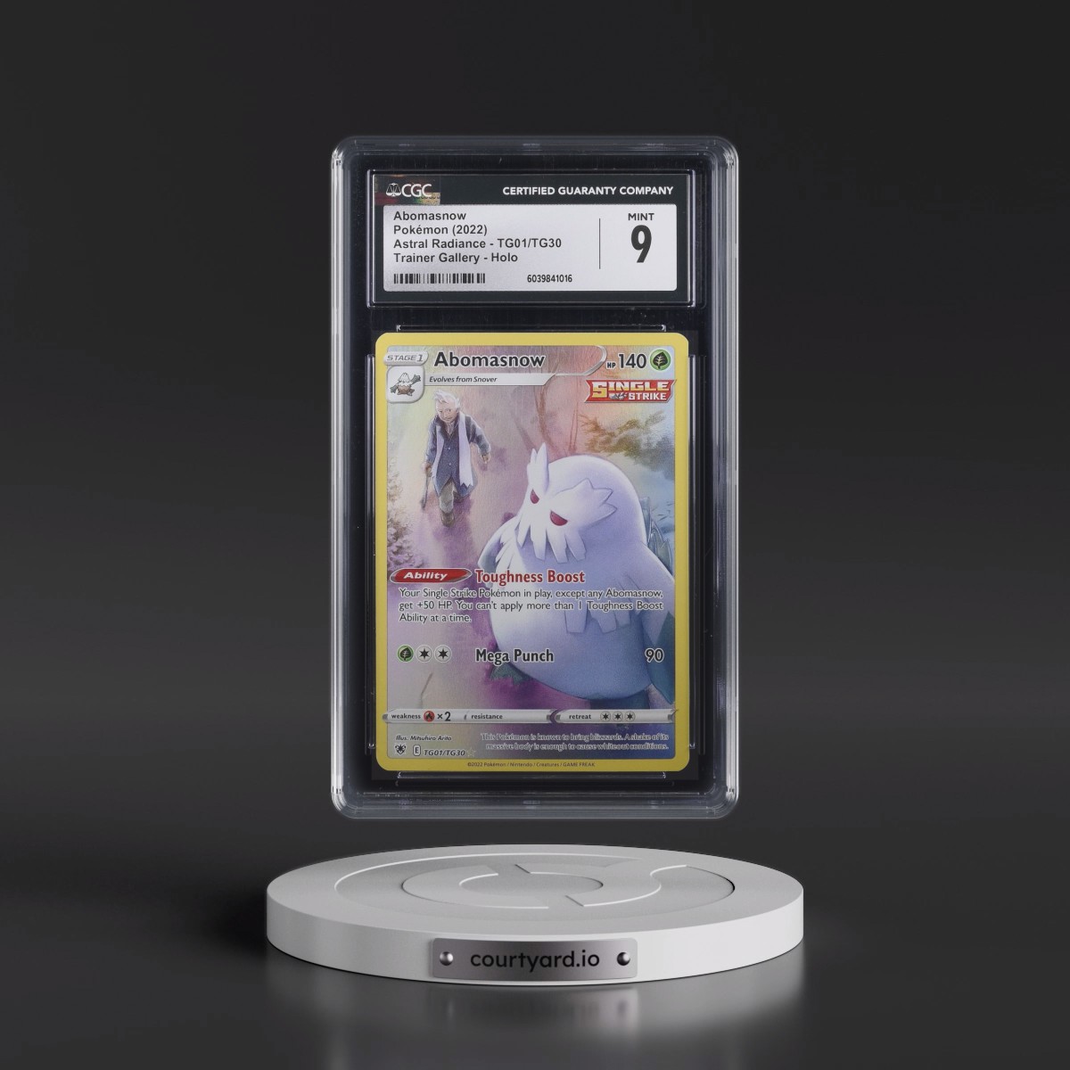 2022 Astral Radiance #TG01/TG30 Abomasnow - Trainer Gallery Holo (CGC 9 MINT)