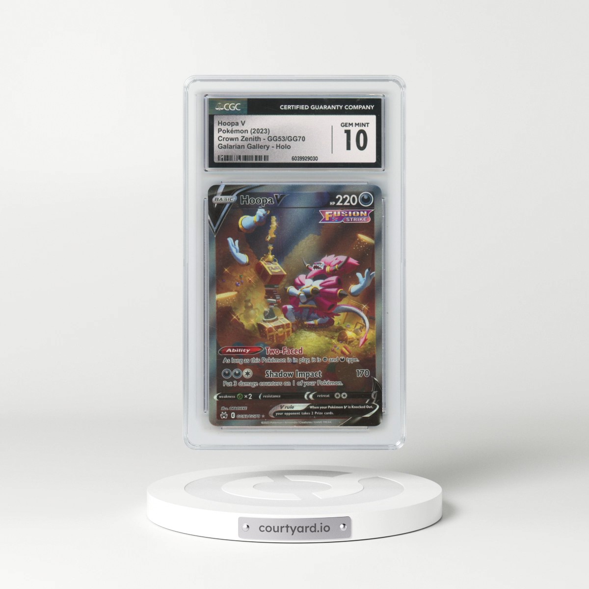 2022 Crown Zenith #GG53/GG70 Hoopa V - Holo (CGC 10 GEM MINT)