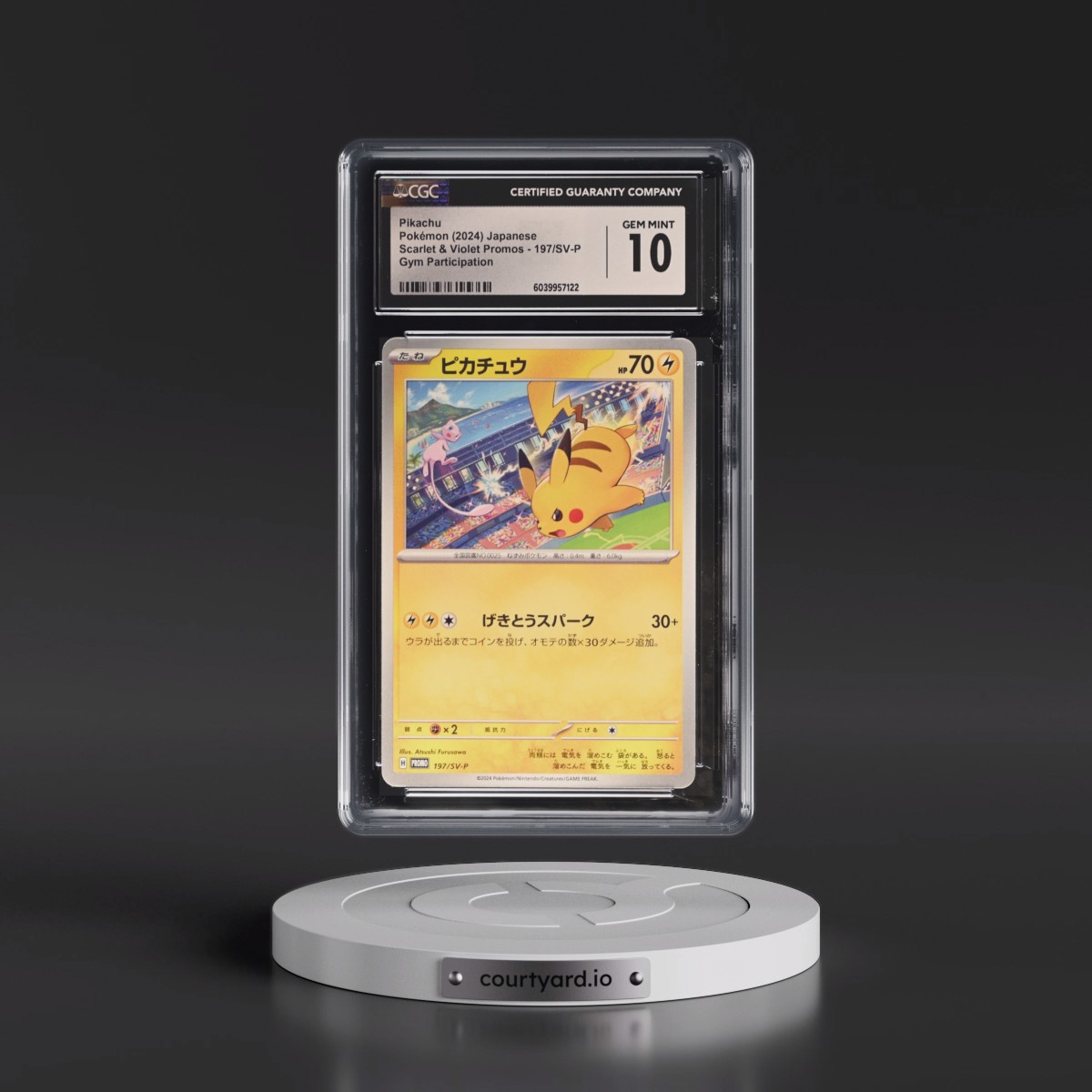 2022 Scarlet & Violet Promos #197/SV-P Pikachu - Gym Participation (CGC 10 GEM MINT)