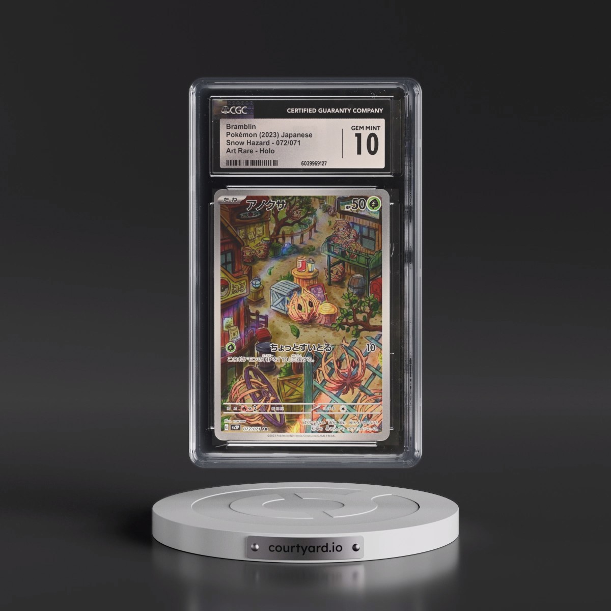 2023 Pokémon Sv2p-Snow Hazard #072 Bramblin - Art Rare (CGC 10 GEM MINT)