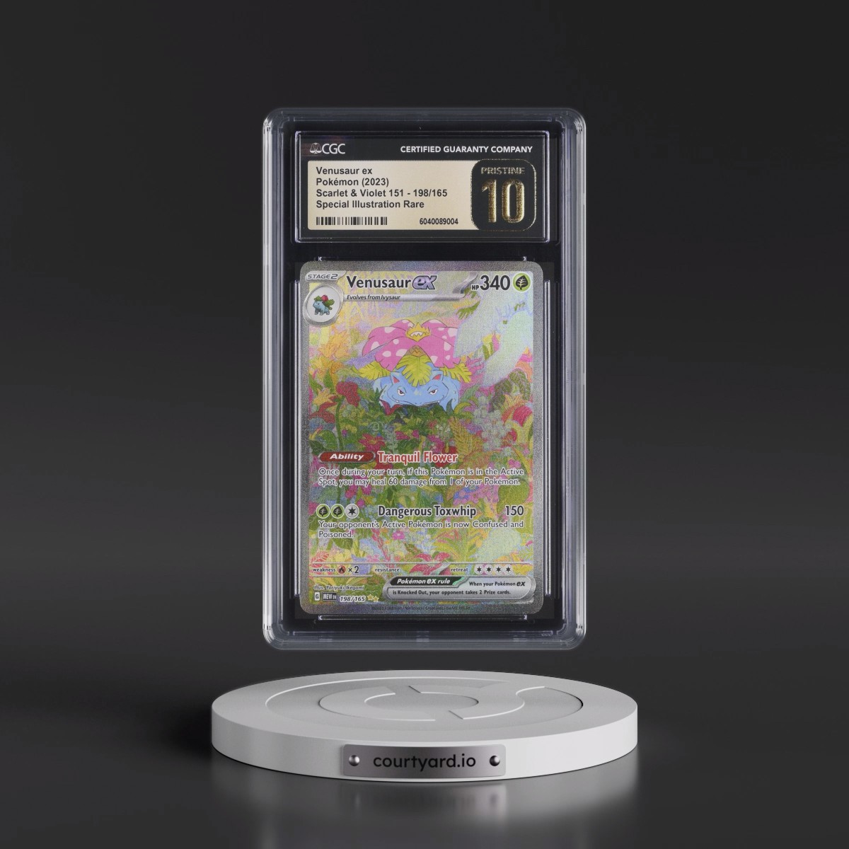 2023 Scarlet & Violet 151 - MEW EN #198/165 Venusaur ex - Special Illustration Rare (Holo) (CGC 10 PRISTINE)