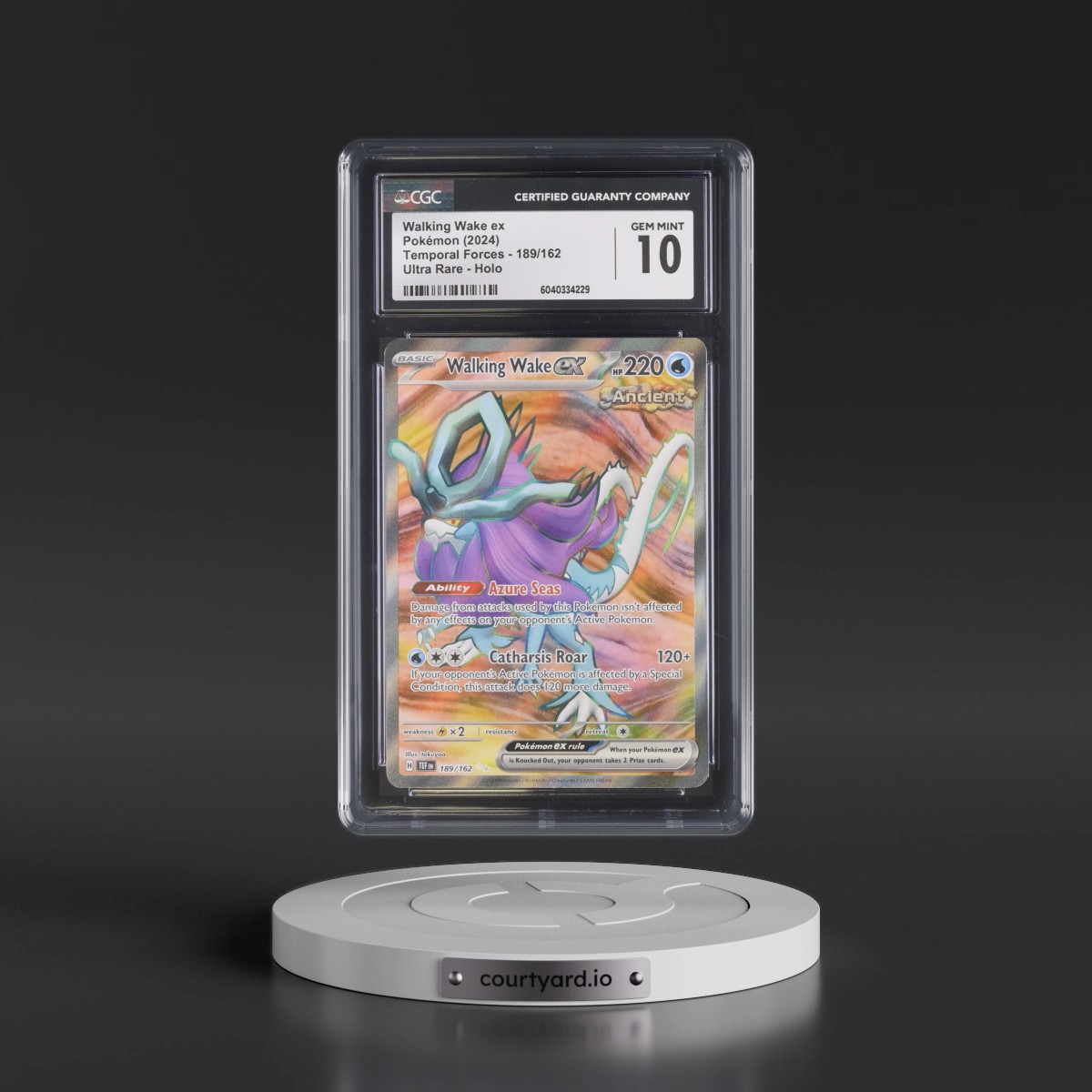 2023 Temporal Forces - TEF EN Walking Wake ex - Ultra Rare Holo #189/162 CGC 10