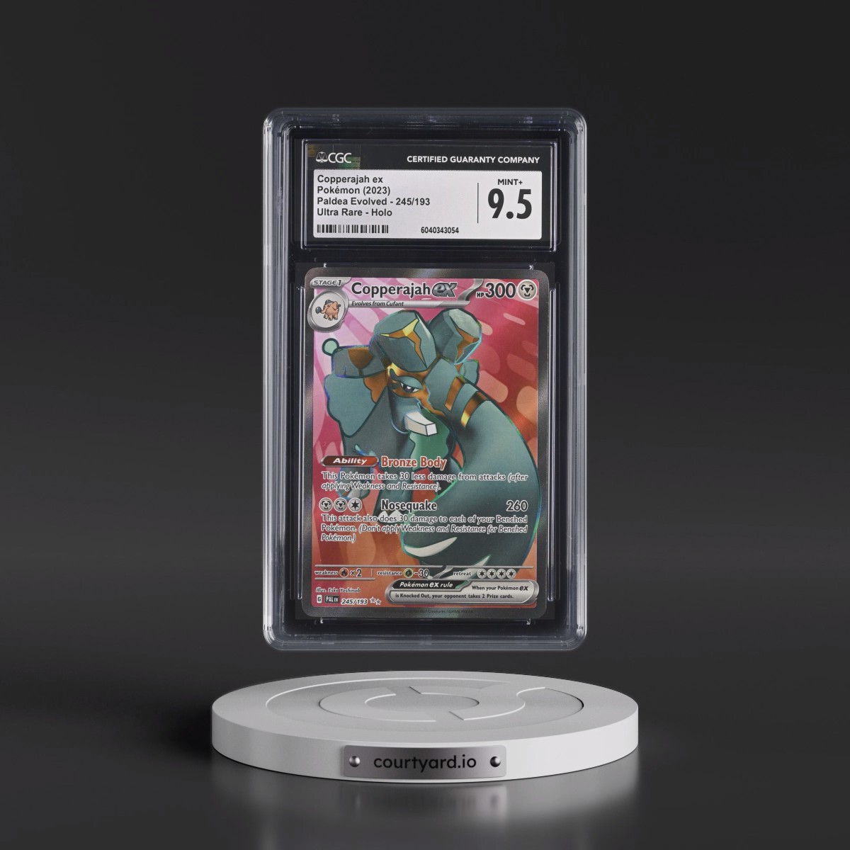 2023 Paldea Evolved - PAL EN #245/193 Copperajah ex - Ultra Rare Holo (CGC 9.5 MINT+)