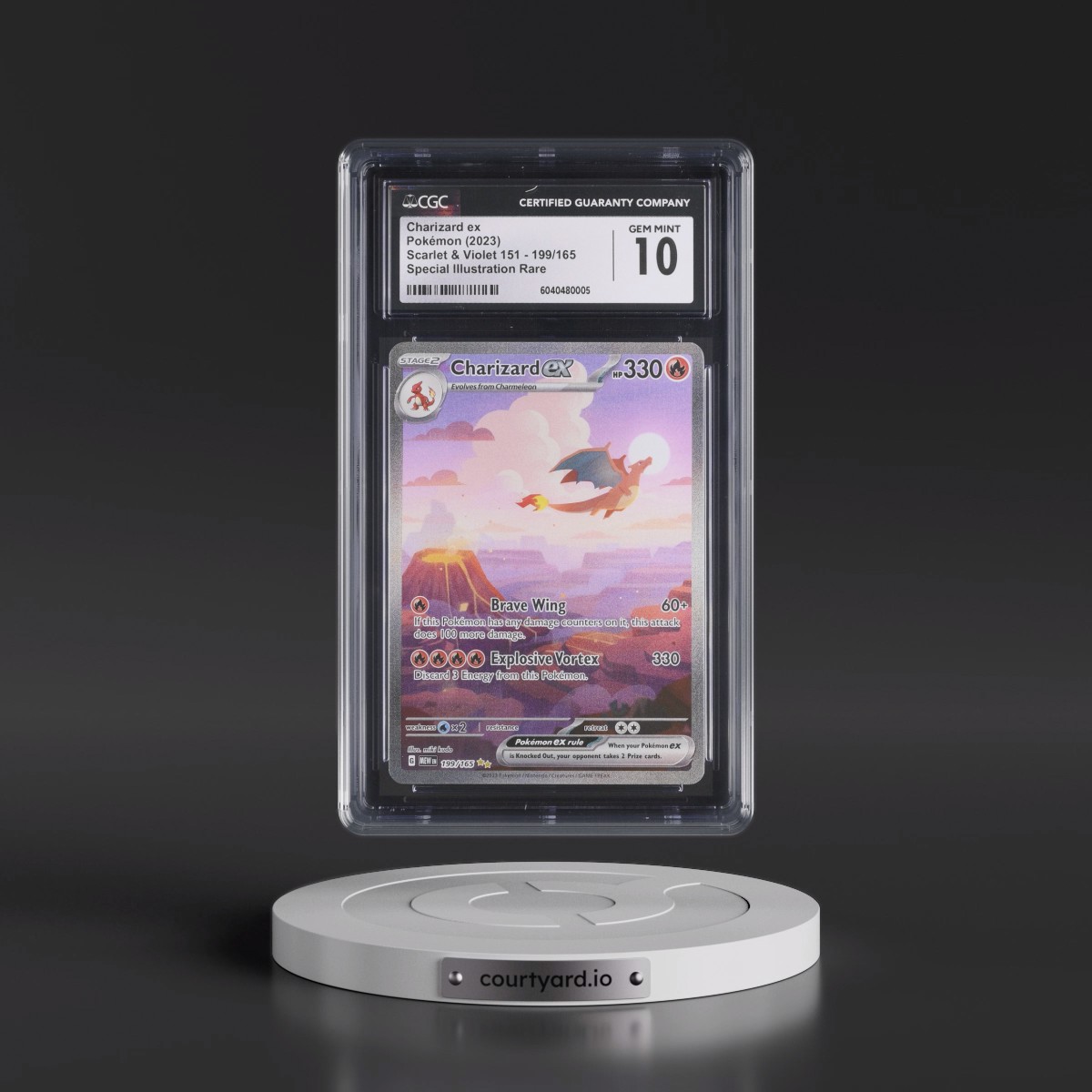 2023 Scarlet & Violet 151 - MEW EN #199/165 Charizard ex - Special Illustration Rare (Holo) (CGC 10 GEM MINT)