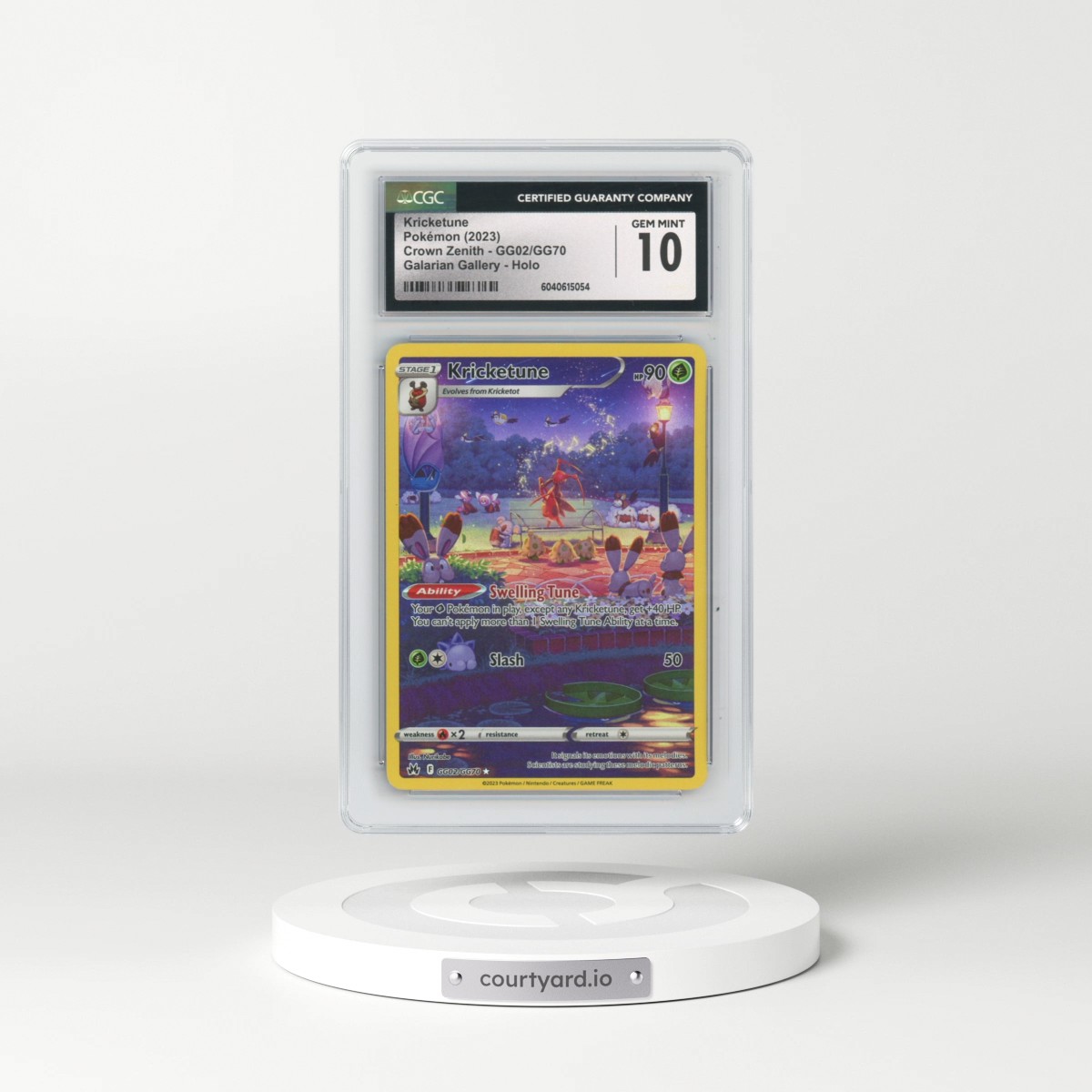 2022 Crown Zenith #GG02/GG70 Kricketune (CGC 10 GEM MINT)