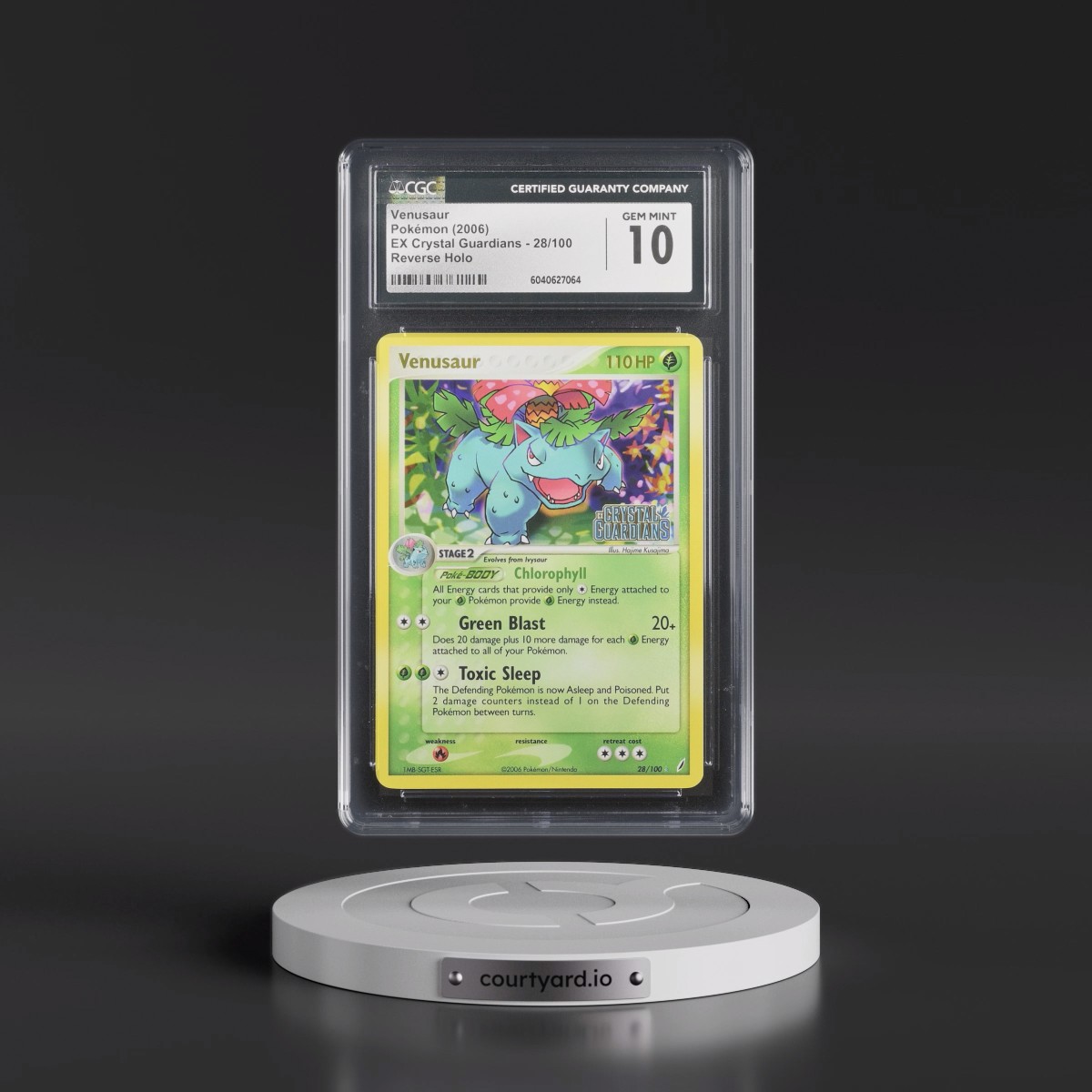 2006 EX Crystal Guardians #28/100 Venusaur - Reverse Holo (CGC 10 GEM MINT)