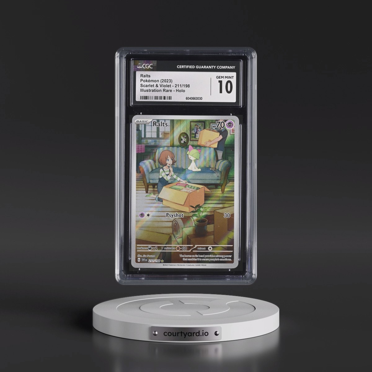 2023 Scarlet & Violet #211/198 Ralts - Illustration Rare (CGC 10 GEM MINT)