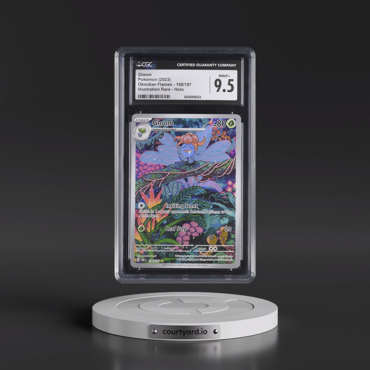 2023 Obsidian Flames - OBF EN #198/197 Gloom - Illustration Rare Holo (CGC 9.5 MINT+)