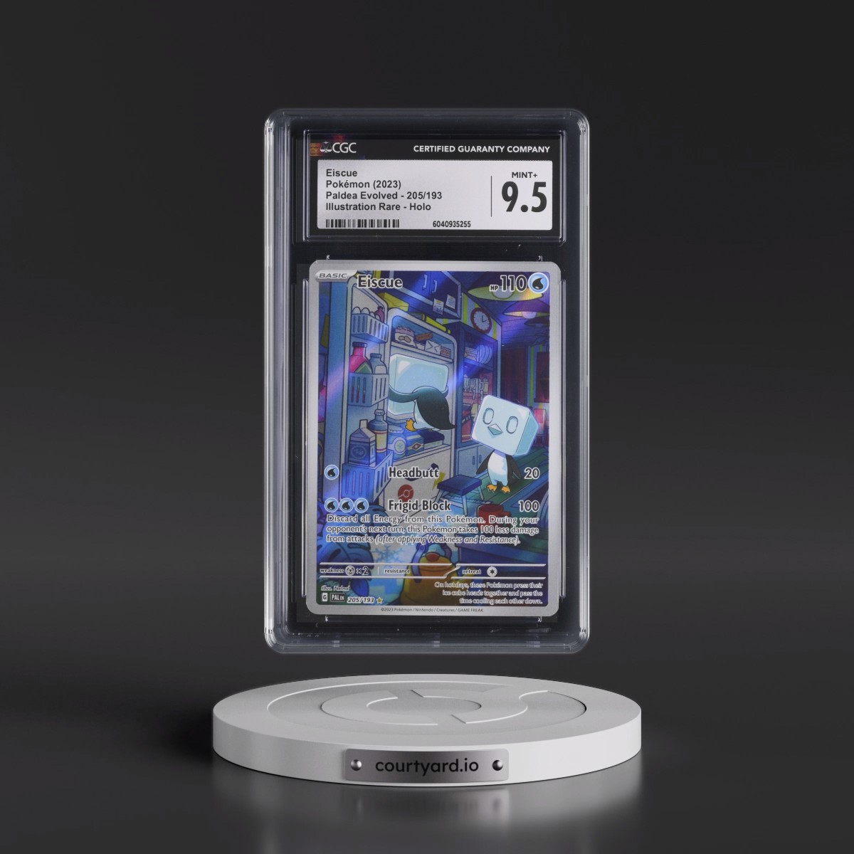2023 Paldea Evolved - PAL EN Eiscue - Illustration Rare Holo #205/193 CGC 9.5