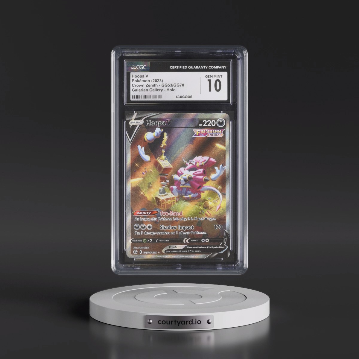 2023 Crown Zenith #GG53/GG70 Hoopa V - Galarian Gallery Holo (CGC 10 GEM MINT)