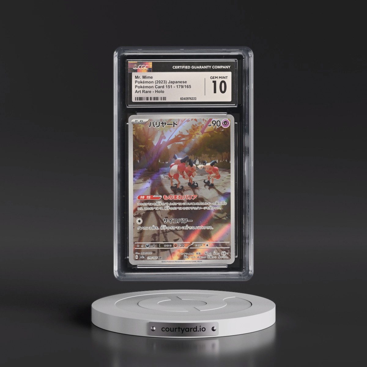 2023 Pokémon Card 151 #179/165 Mr. Mime - Art Rare Holo (CGC 10 GEM MINT)