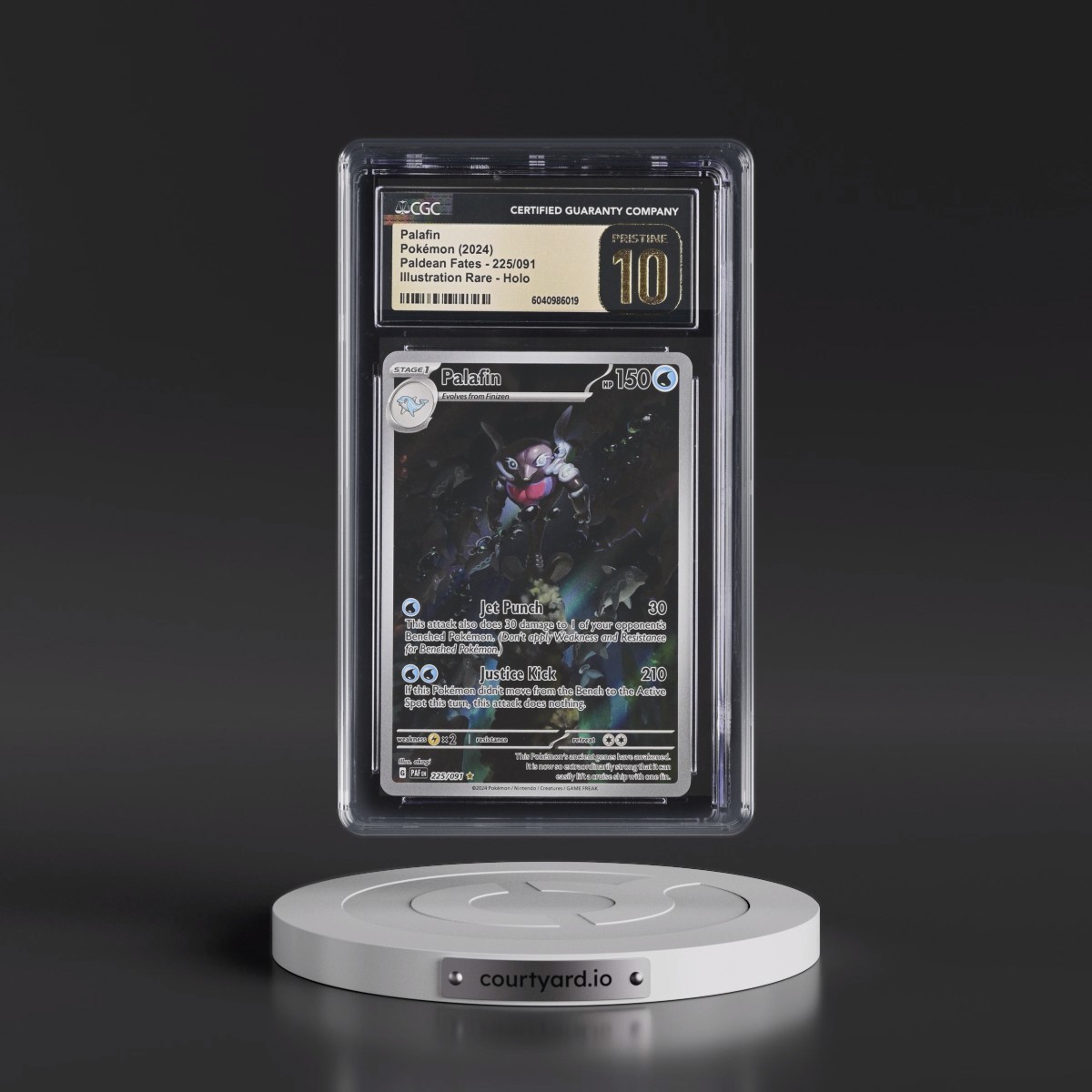 2024 Paldean Fates - PAF EN #225/091 Palafin - Illustration Rare Holo (CGC 10 PRISTINE)