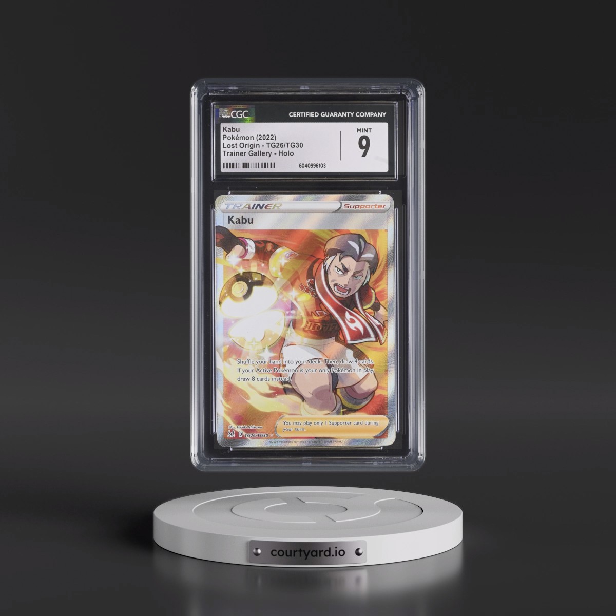 2022 Lost Origin #TG26/TG30 Kabu - Trainer Gallery Holo (CGC 9 MINT)