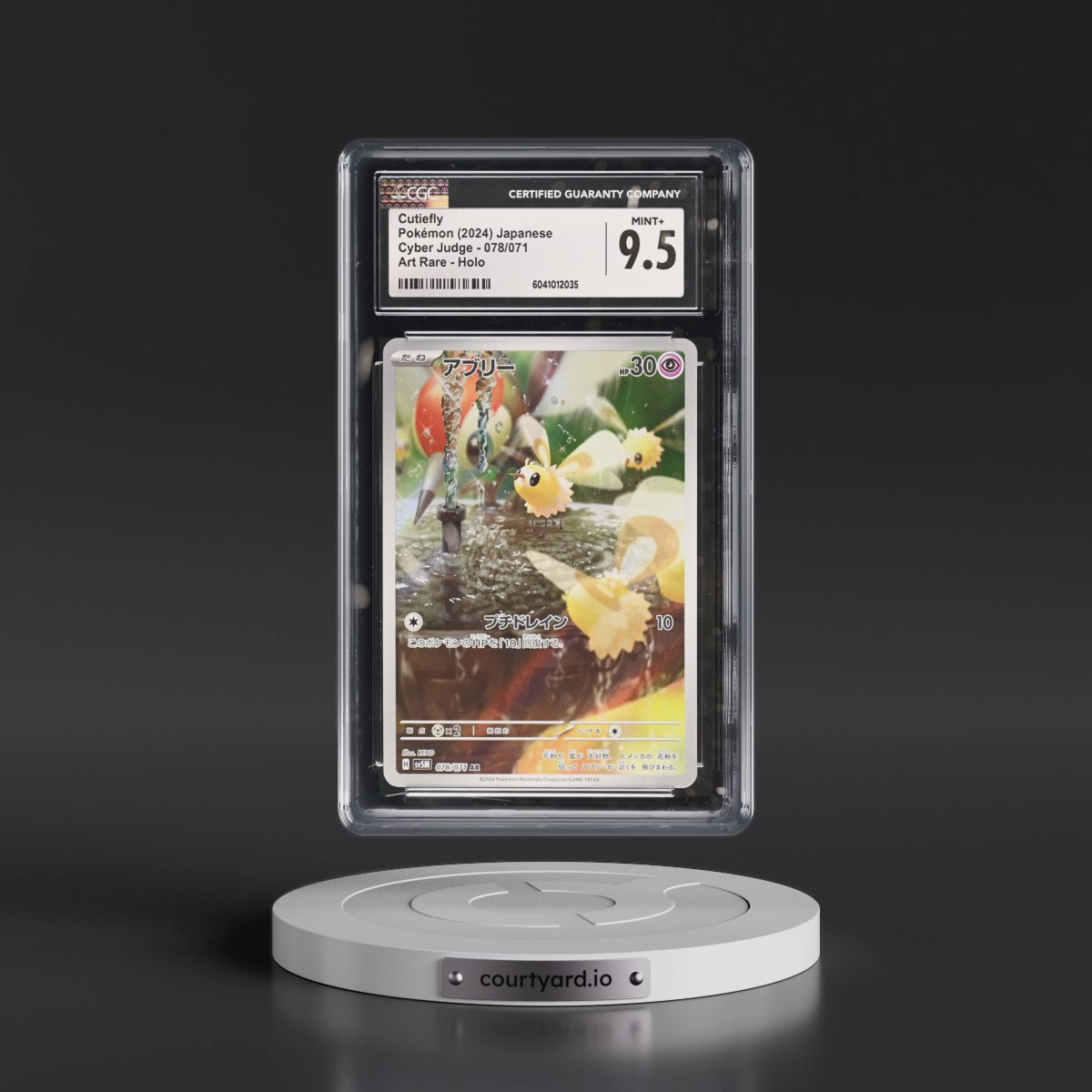 2024 Pokémon Sv5m-Cyber Judge #078 Cutiefly - Art Rare (CGC 9.5 MINT+)