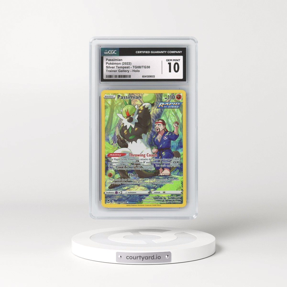 2022 Silver Tempest #TG08/TG30 Passimian - Trainer Gallery Holo (CGC 10 GEM MINT)