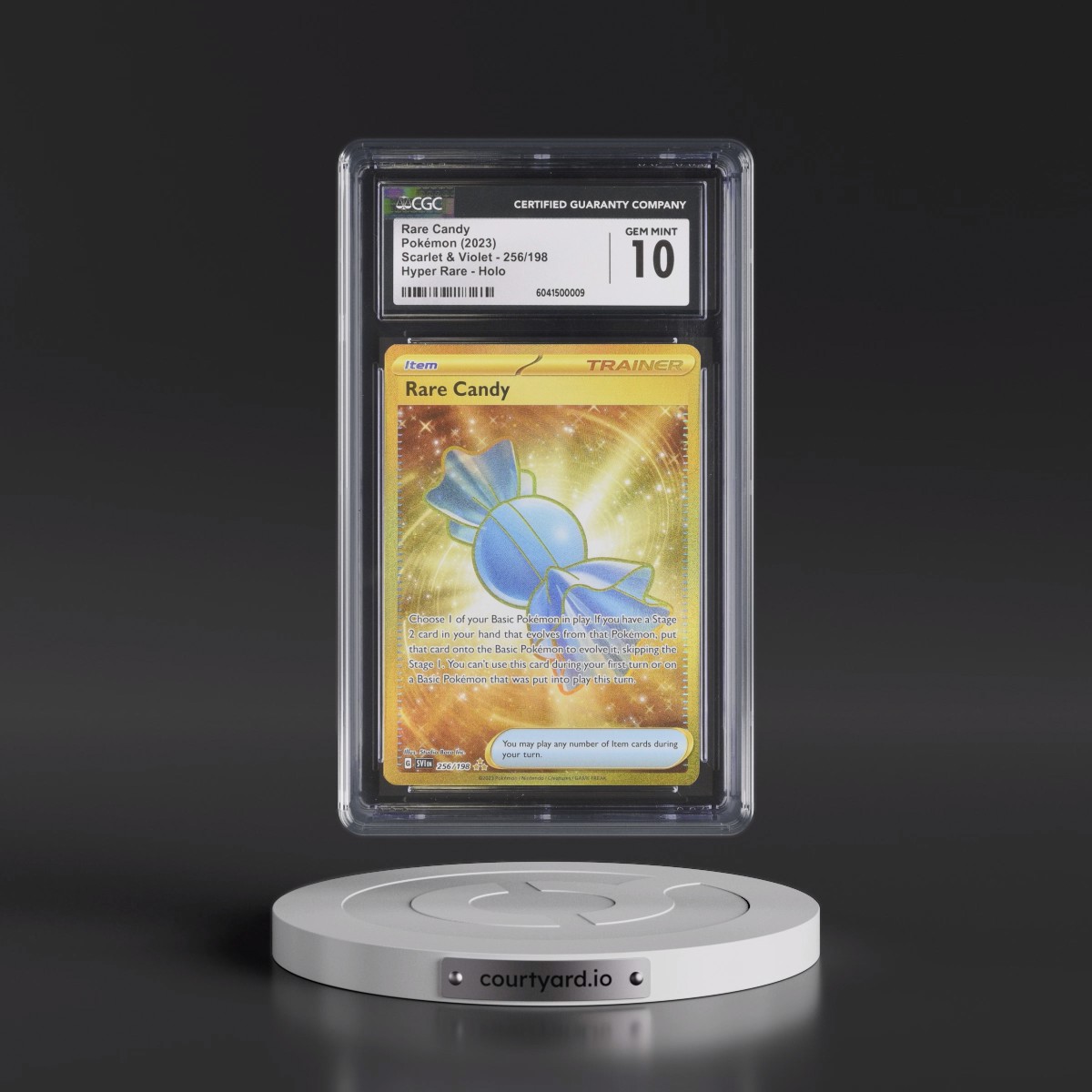 2023 Scarlet & Violet #256/198 Rare Candy - Hyper Rare Holo (CGC 10 GEM MINT)