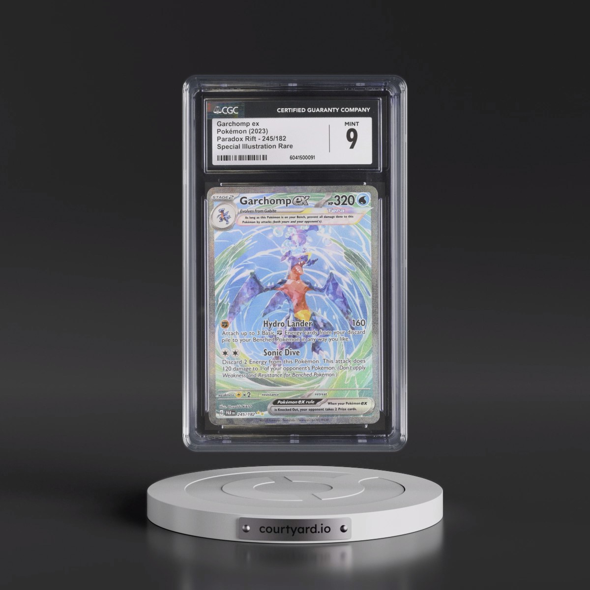 2023 Paradox Rift - PAR EN Garchomp ex - Special Illustration Rare (Holo) #245/182 CGC 9